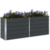 Image de vidaXL Jardinière Anthracite 195 x 50 x 75 cm Acier galvanisé