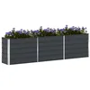 Image de vidaXL Jardinière Anthracite 290 x 50 x 75 cm Acier galvanisé
