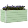 Image de vidaXL Jardinière Vert 160 x 80 x 75 cm Acier, Jardin et terrasse, Pot Moderne résistant pour intérieur, extérieur, déco stylée, Salon, Patio