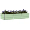 Image de vidaXL Jardinière Vert 240 x 80 x 45 cm Acier, Design de Jardin et terrasse, Moderne, Durable, Solutions éco-responsables, améliore la Vie en extérieur avec des espaces Pratiques, idées créatives