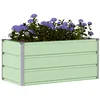 Image de vidaXL Jardinière Vert Pastel 100 x 50 x 45 cm Acier galvanisé, Jardin et terrasse, Style Industriel, matériaux durables, mobilier d'extérieur, Options écologiques, esthétique Moderne