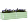 Image de vidaXL Jardinière Vert Pastel 480 x 50 x 45 cm Acier galvanisé, Jardin et terrasse, Style Industriel, matériaux durables, mobilier d'extérieur, Options écologiques, esthétique Moderne