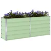 Image de vidaXL Jardinière Vert Pastel 480 x 50 x 45 cm Acier galvanisé, Jardin et terrasse, Style Industriel, matériaux durables, mobilier d'extérieur, Options écologiques, esthétique Moderne