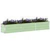Image de vidaXL Jardinière Vert Pastel 480 x 50 x 45 cm Acier galvanisé, Jardin et terrasse, Style Industriel, matériaux durables, mobilier d'extérieur, Options écologiques, esthétique Moderne