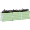 Image de vidaXL Jardinière Vert Pastel 480 x 50 x 45 cm Acier galvanisé, Jardin et terrasse, Style Industriel, matériaux durables, mobilier d'extérieur, Options écologiques, esthétique Moderne