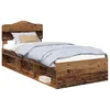 Image de vidaXL Cadre de lit Bois Ancien 100 x 200 cm Pin Massif, Chambre à Coucher, Rectangulaire, Moderne, Choix de Meubles durables pour Un Espace Fonctionnel, Designs élégants, Expériences Confortables en