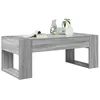 Image de vidaXL Table Basse Gris Sonoma 110 x 50 x 41 cm Bois d'ingénierie, Table Basse Rectangulaire Élégante pour Salon, Bois d'Ingénierie Durable, Accessoire Fonctionnel pour Intérieur