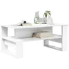 Image de vidaXL Table Basse Blanc 90 x 50 x 40 cm Bois d'ingénierie, Table Basse stylée pour Le Salon, Design rectangulaire, Bois d'ingénierie Durable, Grande Surface pour Partager des Moments, Look Moderne