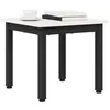 Image de vidaXL Table Basse Blanc 40 x 40 x 36 cm Bois de pin Massif