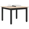 Image de vidaXL Table Basse Naturel 50 x 50 x 36 cm Bois de pin Massif, Salon, Design carré, Approche Minimaliste, Matériaux durables, Élégance Simple, pour Tous Les espaces, Qualité