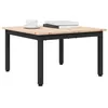 Image de vidaXL Table Basse Naturel 60 x 60 x 36 cm Bois de pin Massif, Salon, Design carré, Approche Minimaliste, Matériaux durables, Élégance Simple, pour Tous Les espaces, Qualité