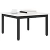 Image de vidaXL Table Basse Blanc 60 x 60 x 36 cm Bois de pin Massif, Table de Salle à Manger, Table Basse contemporaine, Surface en Bois de pin Durable, Design Chic et Minimaliste
