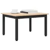Image de vidaXL Table Basse Naturel 60 x 50 x 36 cm Bois de pin Massif, Salon, Design carré, Approche Minimaliste, Matériaux durables, Élégance Simple, pour Tous Les espaces, Qualité