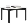 Image de vidaXL Table Basse Blanc 60 x 50 x 36 cm Bois de pin Massif, Table de Salle à Manger, Table Basse contemporaine, Surface en Bois de pin Durable, Design Chic et Minimaliste