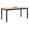 Image de vidaXL Table Basse Naturel 100 x 50 x 45 cm Bois de pin Massif, Table de Salle à Manger, Table Basse contemporaine, Surface en Bois de pin Durable, Design Chic et Minimaliste