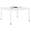 Image de vidaXL Table Basse Blanc 80 x 80 x 45 cm Bois de pin Massif
