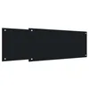 Image de vidaXL Protection de Cuisine 2 pcs Noir 90 x 40 cm Verre trempé, Décor de Cuisine Chic, crédence Moderne, Protection résistante, Panneau en Verre, Lignes nettes pour Votre Espace Cuisine