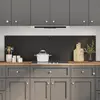 Image de vidaXL Protection de cuisine 2 pcs Noir 90 x 50 cm verre trempé