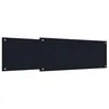 Image de vidaXL Protection de Cuisine 2 pcs Noir 100 x 40 cm Verre trempé, Décor de Cuisine Chic, crédence Moderne, Protection résistante, Panneau en Verre, Lignes nettes pour Votre Espace Cuisine