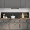Image de vidaXL Protection de cuisine 2 pcs Noir 100 x 40 cm verre trempé