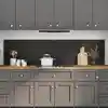 Image de vidaXL Protection de cuisine 2 pcs Noir 100 x 50 cm verre trempé