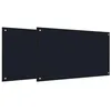 Image de vidaXL Protection de Cuisine 2 pcs Noir 100 x 60 cm Verre trempé, Décor de Cuisine Chic, crédence Moderne, Protection résistante, Panneau en Verre, Lignes nettes pour Votre Espace Cuisine