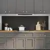 Image de vidaXL Protection de cuisine 2 pcs Noir 100 x 60 cm verre trempé