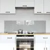 Image de vidaXL Protection de cuisine 2 pcs Gris clair 70 x 40 cm verre trempé