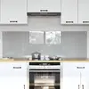 Image de vidaXL Protection de cuisine 2 pcs Gris clair 80 x 50 cm verre trempé