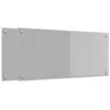 Image de vidaXL Protection de cuisine 2 pcs Gris clair 90 x 40 cm verre trempé, Dosseret de Cuisine Moderne, Verre Résistant à la Chaleur, Élégante Mise à Niveau de votre Espace, Panneau Protecteur Minimaliste