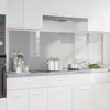 Image de vidaXL Protection de cuisine 2 pcs Gris clair 90 x 60 cm verre trempé