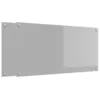 Image de vidaXL Protection de Cuisine 2 pcs Gris Clair 100 x 50 cm Verre trempé, Créez Un Style Moderne, dosseret en Verre trempé, Garde-Splash rectangulaire, protège Mur pour Cuisiner