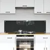 Image de vidaXL Protection de cuisine 2 pcs Gris foncé 70 x 40 cm verre trempé