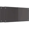 Image de vidaXL Protection de cuisine 2 pcs Gris foncé 80 x 40 cm verre trempé, Dosseret de Cuisine Moderne, Verre Résistant à la Chaleur, Élégante Mise à Niveau de votre Espace, Panneau Protecteur Minimaliste