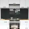 Image de vidaXL Protection de cuisine 2 pcs Gris foncé 80 x 60 cm verre trempé