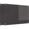 Image de vidaXL Protection de cuisine 2 pcs Gris foncé 90 x 60 cm verre trempé, Dosseret de Cuisine Moderne, Verre Résistant à la Chaleur, Élégante Mise à Niveau de votre Espace, Panneau Protecteur Minimaliste
