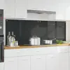 Image de vidaXL Protection de cuisine 2 pcs Gris foncé 90 x 60 cm verre trempé