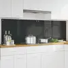 Image de vidaXL Protection de cuisine 2 pcs Gris foncé 100 x 60 cm verre trempé