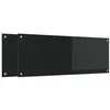 Image de vidaXL Crédence de cuisine 2 pc Noir 110 x 40 cm verre trempé