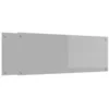 Image de vidaXL Protection de Cuisine 2 pcs Gris Clair 110 x 40 cm Verre trempé, Créez Un Style Moderne, dosseret en Verre trempé, Garde-Splash rectangulaire, protège Mur pour Cuisiner
