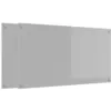 Image de vidaXL Protection de Cuisine 2 pcs Gris Clair 110 x 60 cm Verre trempé, Créez Un Style Moderne, dosseret en Verre trempé, Garde-Splash rectangulaire, protège Mur pour Cuisiner