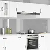 Image de vidaXL Protection de cuisine 2 pcs Gris clair 110 x 60 cm verre trempé