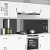 Image de vidaXL Protection de cuisine 2 pcs Gris foncé 110 x 60 cm verre trempé