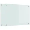 Image de vidaXL Protection de Cuisine 2 pcs Blanc 70 x 50 cm Verre trempé, Design Moderne, Plan de Travail Durable : Dosseret en Verre résistant à la Chaleur, pour Une déco stylée