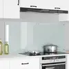 Image de vidaXL Protection de cuisine 2 pcs Blanc 70 x 60 cm verre trempé