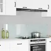 Image de vidaXL Protection de cuisine 2 pcs Blanc 80 x 40 cm verre trempé