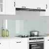 Image de vidaXL Protection de cuisine 2 pcs Blanc 80 x 50 cm verre trempé