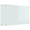 Image de vidaXL Protection de Cuisine 2 pcs Blanc 90 x 60 cm Verre trempé, Design Moderne, Plan de Travail Durable : Dosseret en Verre résistant à la Chaleur, pour Une déco stylée
