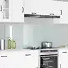 Image de vidaXL Protection de cuisine 2 pcs Blanc 90 x 60 cm verre trempé