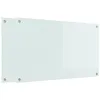Image de vidaXL Protection de Cuisine 2 pcs Blanc 100 x 60 cm Verre trempé, Design Moderne, Plan de Travail Durable : Dosseret en Verre résistant à la Chaleur, pour Une déco stylée